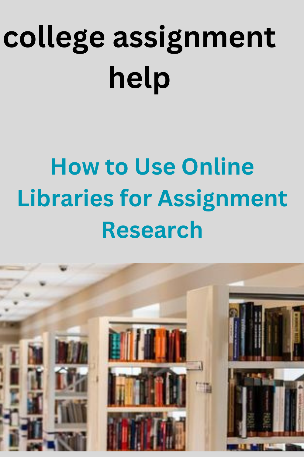 How to Use Online Libraries for Assignment Research