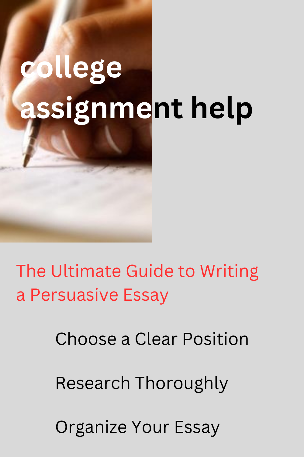 The Ultimate Guide to Writing a Persuasive Essay