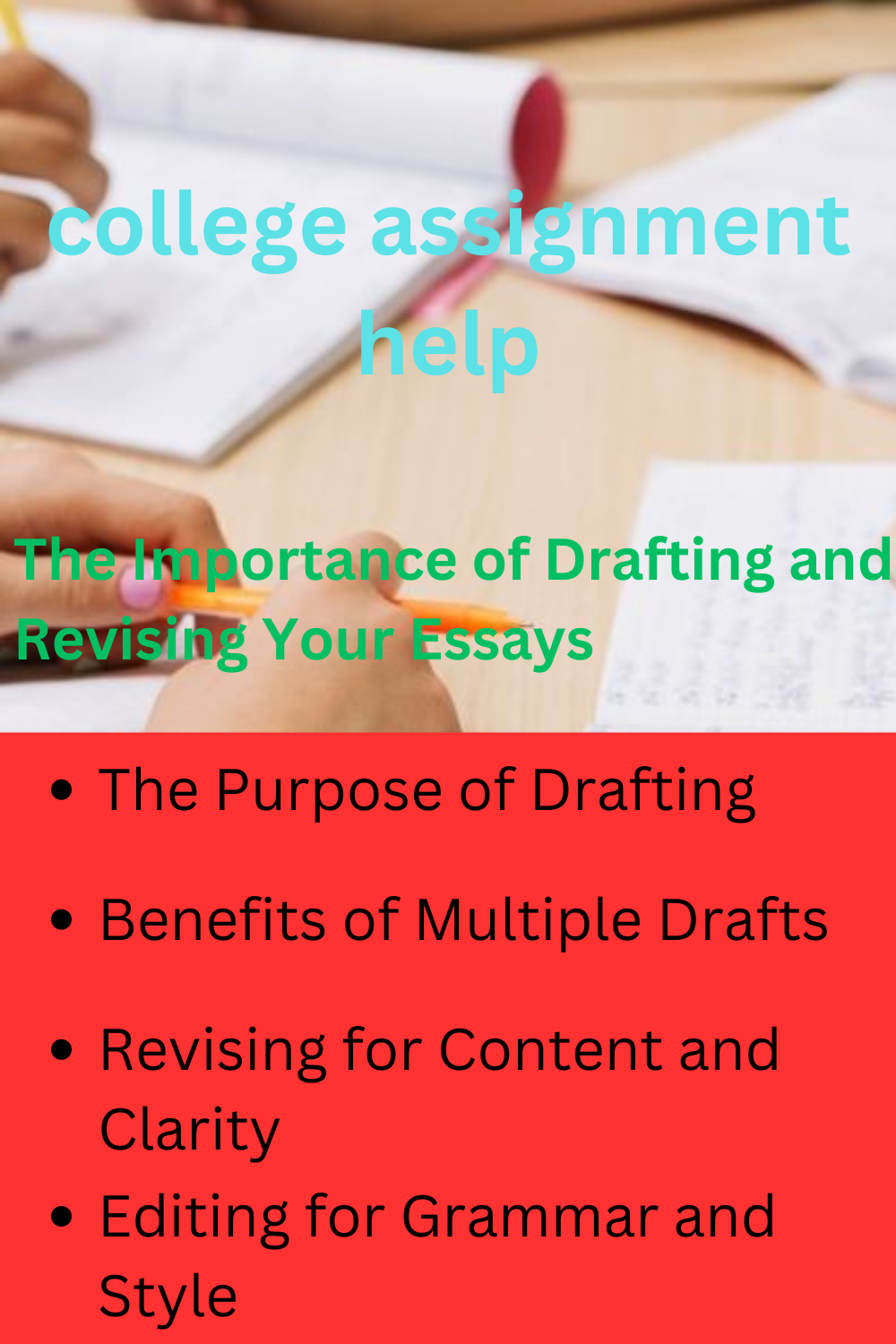 The Importance of Drafting and Revising Your Essays